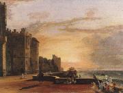 Paul Sandby Munn windsor castle,north terrace oil